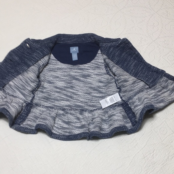 12-18m (4/$20) Knit Cotton Flouncy Hem Jacket by Gap - Picture 6 of 15